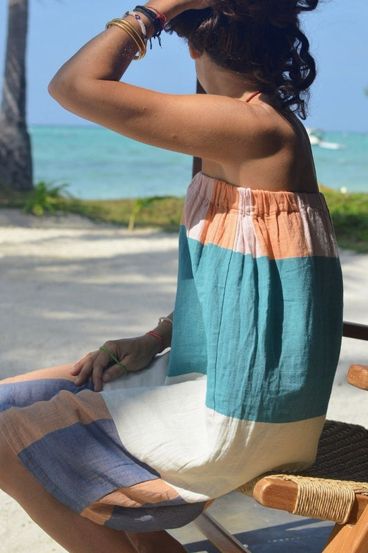 Jupe mi-longue BAYA – Lagune