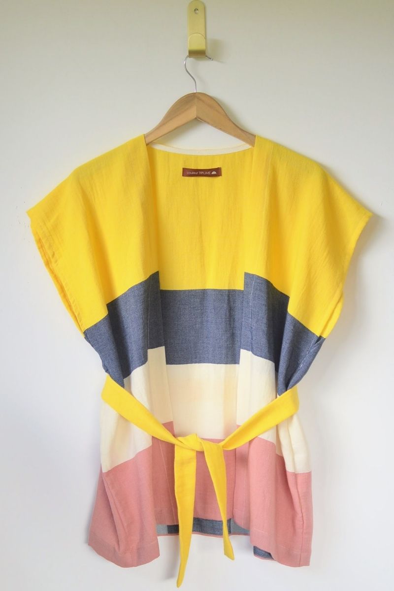 Veste kimono KARO - Jaune