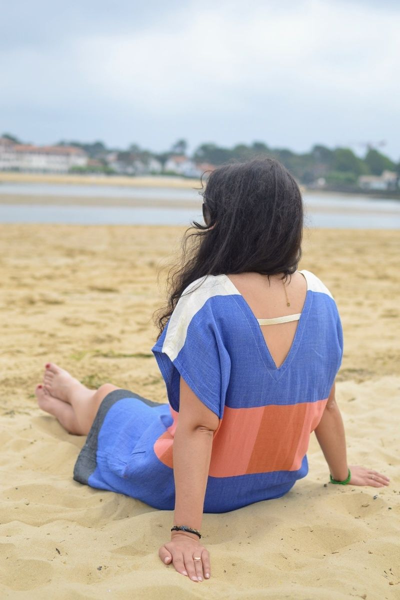 Robe de plage EBA – Bleu