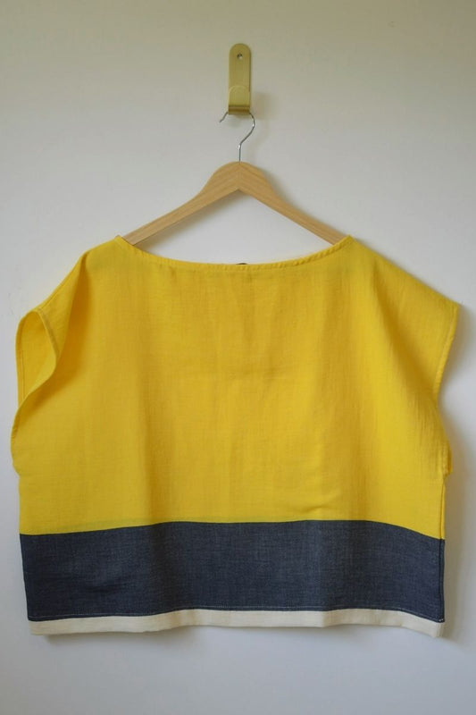 Top col bateau TALIS - Jaune