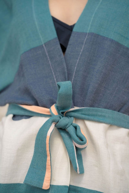 Veste kimono KARO – Lagune