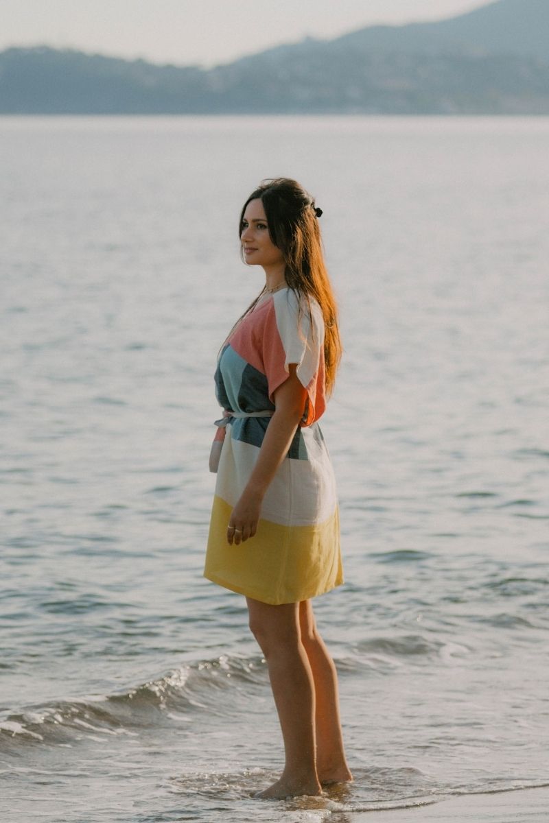 Robe de plage ALANA – Jaune