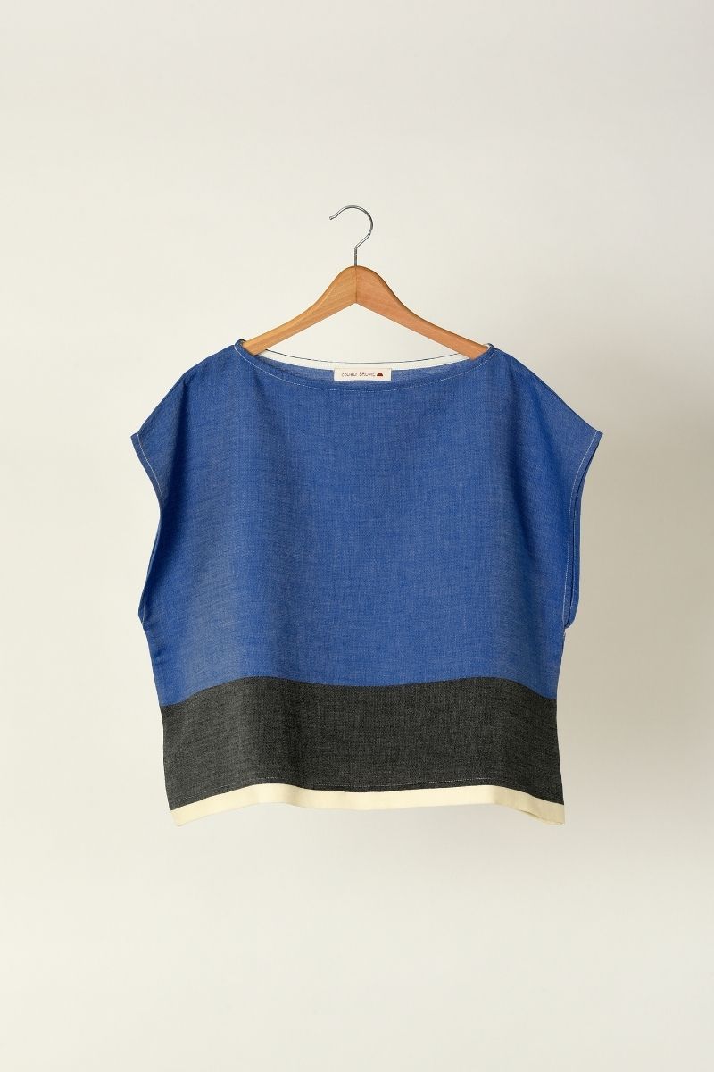 Top col bateau TALIS – Bleu