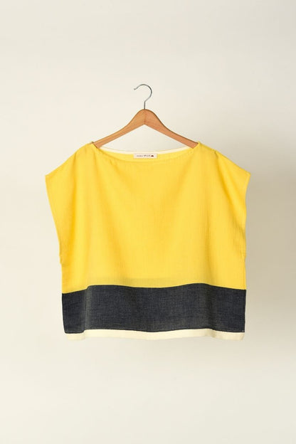 Top col bateau TALIS - Jaune