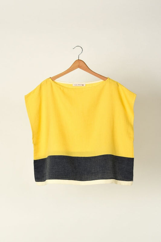 Top col bateau TALIS - Jaune