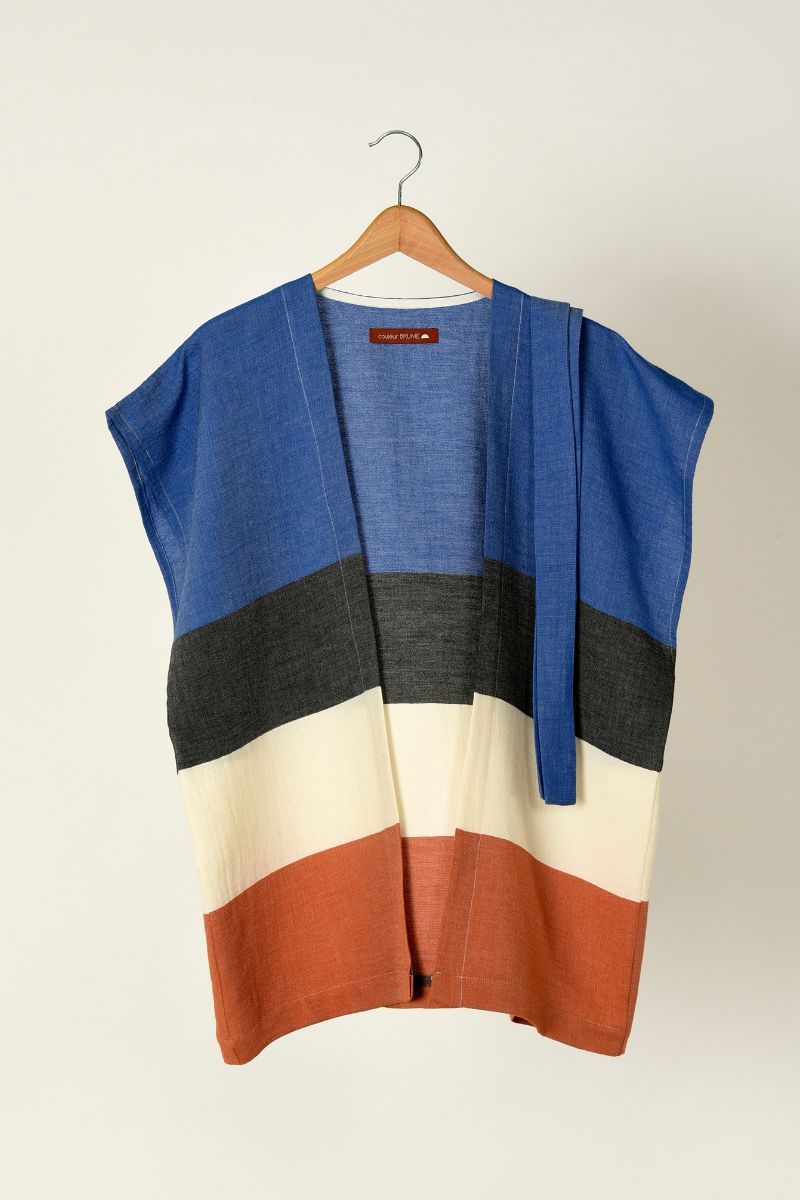 Veste kimono KARO – Bleu