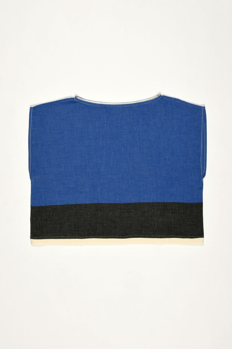 Top col bateau TALIS – Bleu