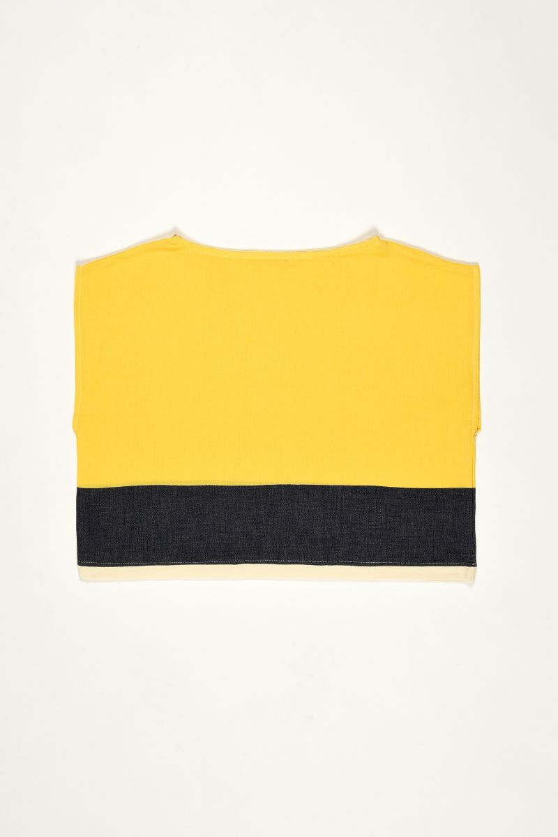 Top col bateau TALIS - Jaune