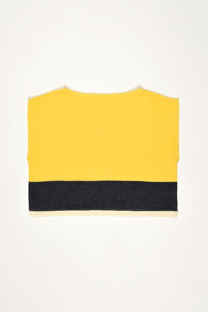 Top col bateau TALIS - Jaune