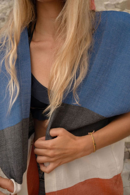 Veste kimono KARO – Bleu