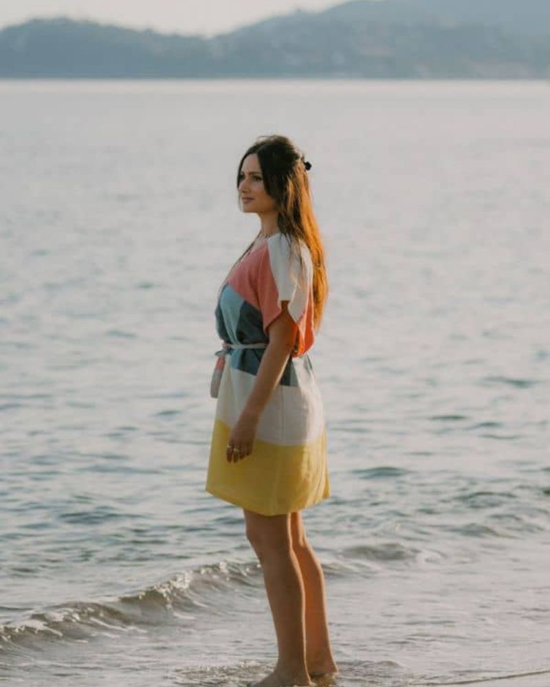 Robe de plage ALANA – Jaune