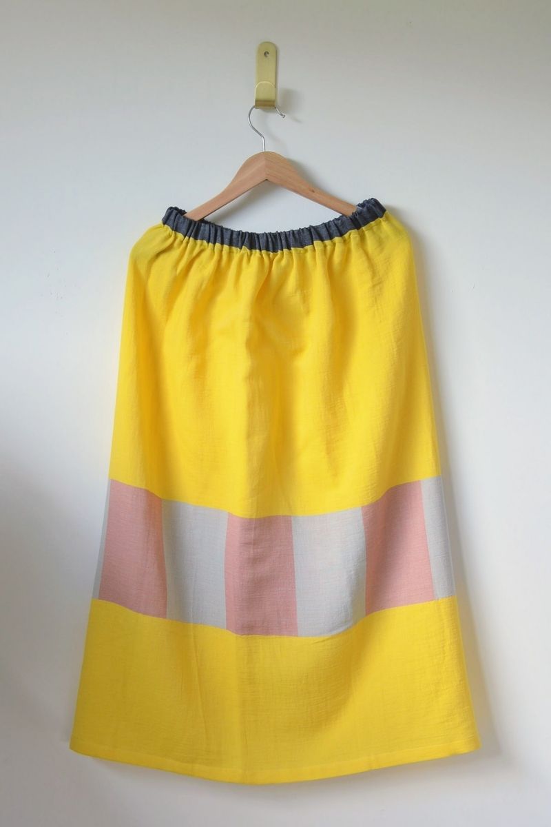 Jupe longue BAYANA - Jaune
