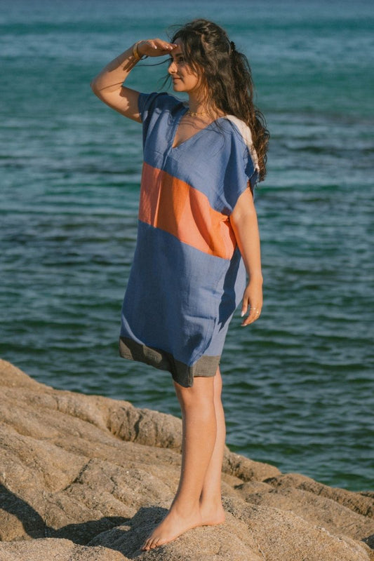 Robe de plage EBA – Bleu