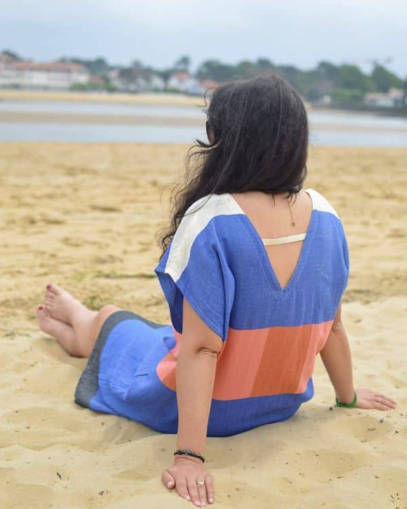Robe de plage EBA – Bleu