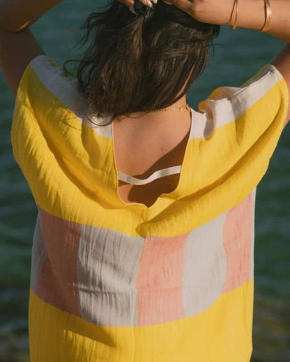 Robe de plage EBA - Jaune