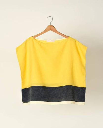 Top col bateau TALIS - Jaune
